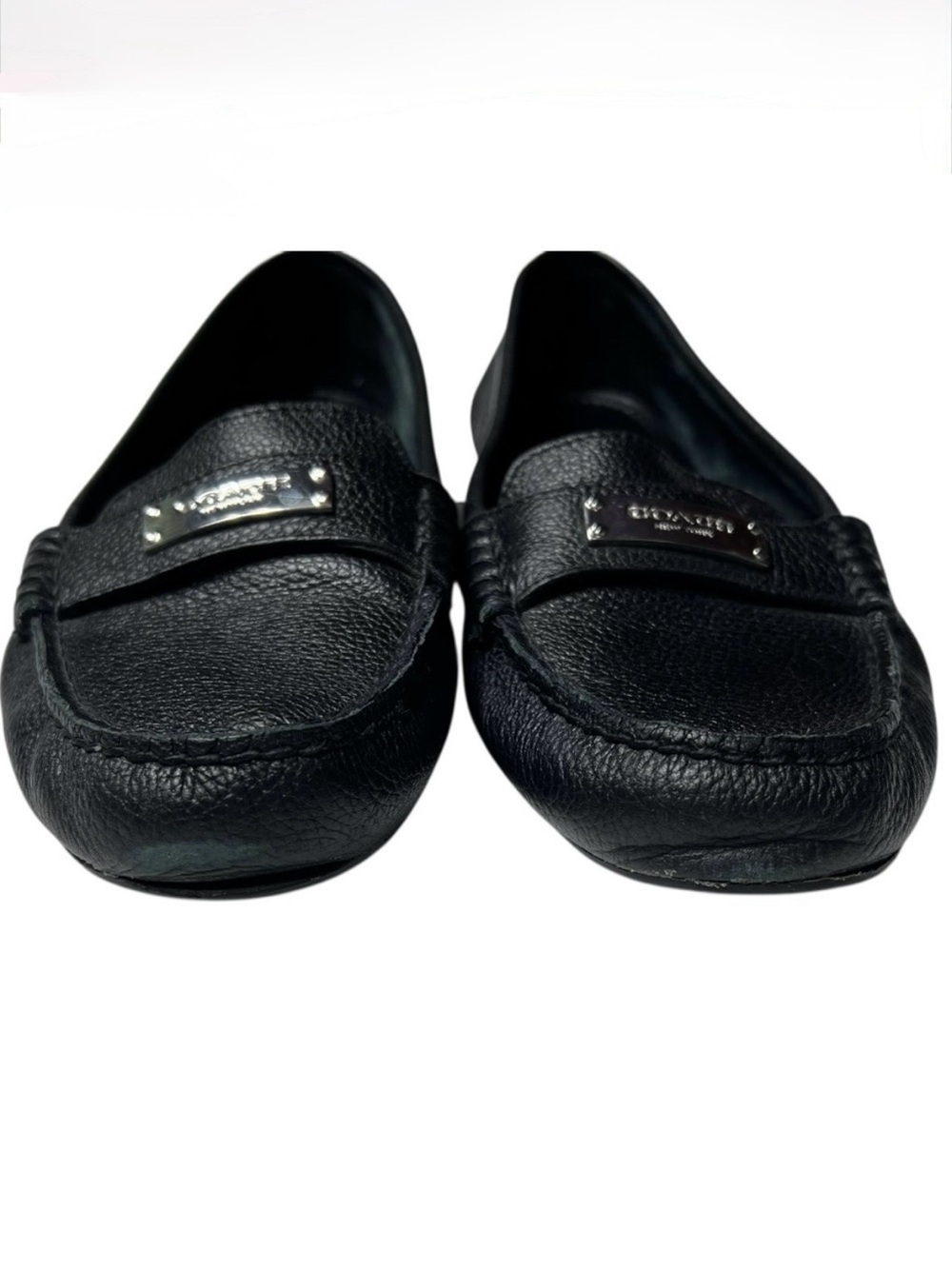 COACH Fredrica Women's Black
Leather Loafers - Picture 4 of 7